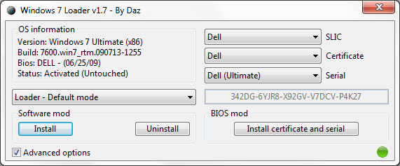 windows loader v2.3.8 x86-x64-daz